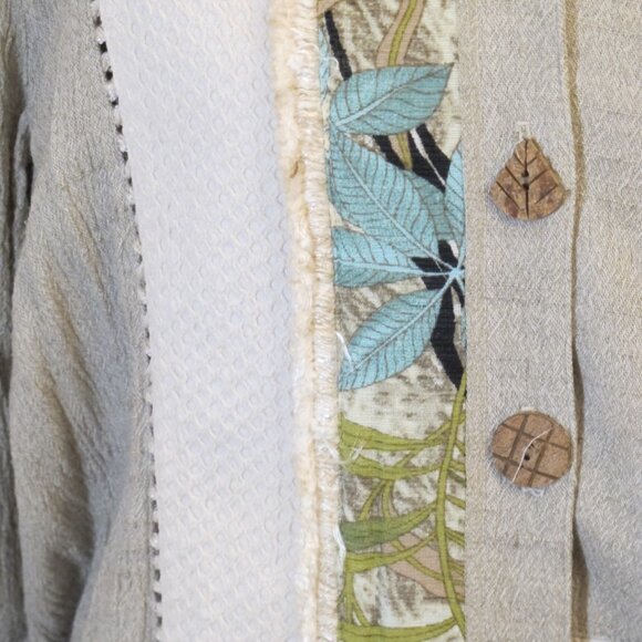 Nancy Bolen City Girl 3-piece beige and turquoise pantsuit, XL - Picture 7 of 11